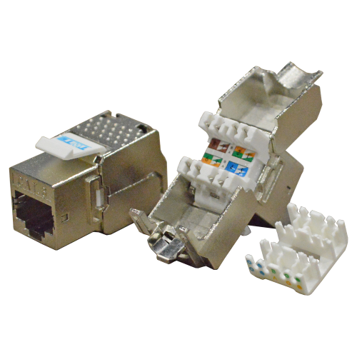 Модуль Keystone RJ45, Cat.6, STP, 180 градусов